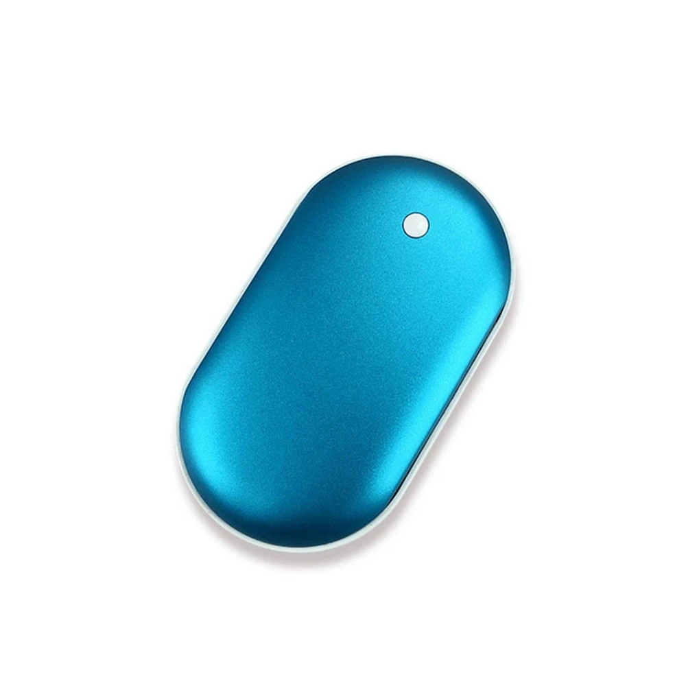 E Hand Warmer USB Heater 5200mAh 5V Rechargeable LED Electric HandWarmer Heater Travel Handy Long-Life Mini Pocket Home Warming - Цвет: E