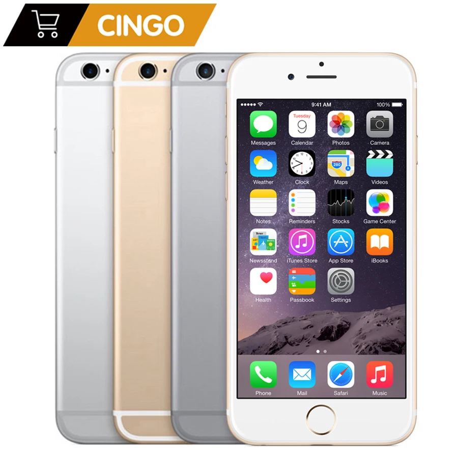 Unlocked Apple iPhone 6s Dual Core 4.7'' 2GB RAM 16/64GB ROM 4G LTE Mobile phone 4K Video iOS 9 12.0MP IOS 9 Smartphone Rated