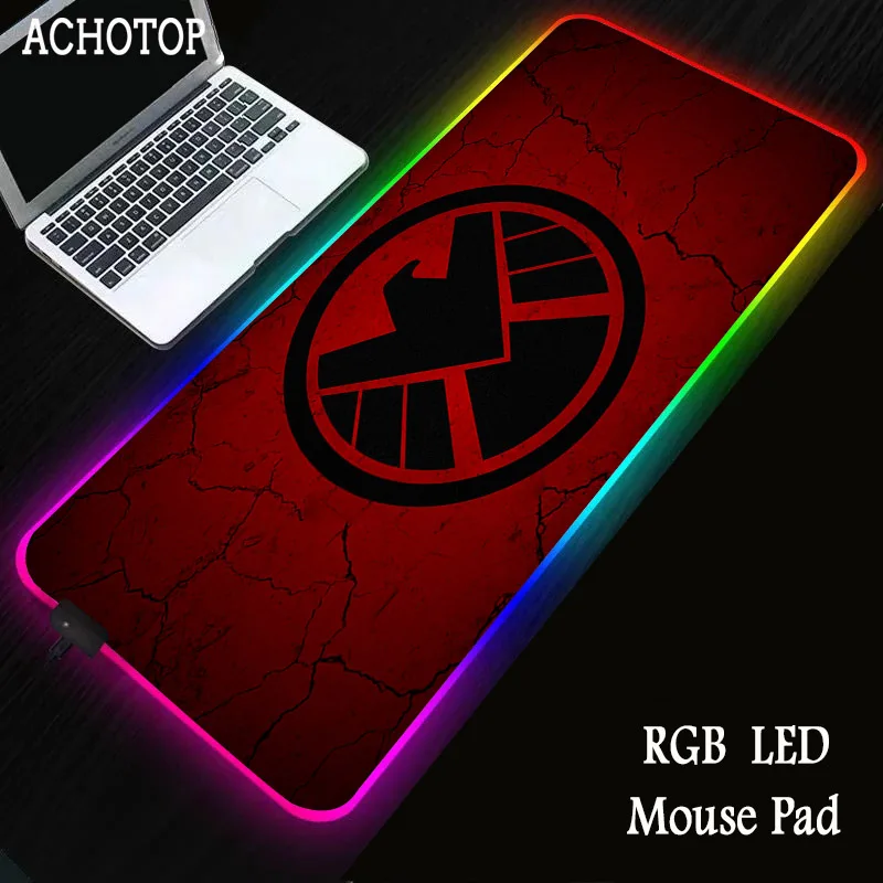 

Red Dragon Carprie Rgb Large Colorful Led Lighting Keyboard Mat Gaming Mouse Pad For Computer Mousepad 2020