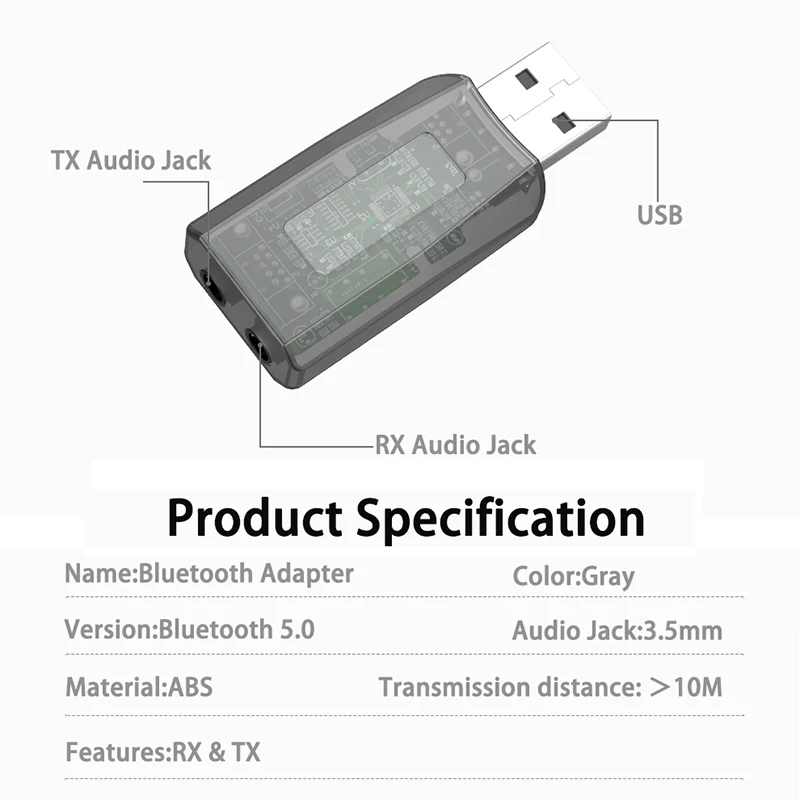 DISOUR 5,0 USB аудио Bluetooth передатчик приемник для ТВ автомобиля 3,5 мм AUX Стерео Musci 2 в 1 беспроводной адаптер Aptx USB ключ