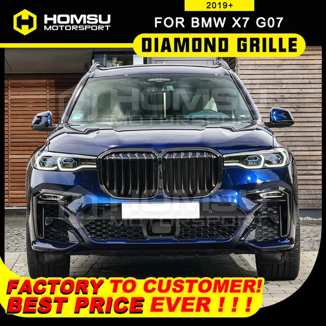 Upgrade your BM W X7 G07 Facelift with the Black one salt Grill for a stylish and functional enhancement