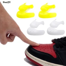 

6 Pairs Anti Crease Washable Protector Bending Crack For Casual Sneaker Anti Wrinkle Shoe Toe Caps Support Stretcher Expander