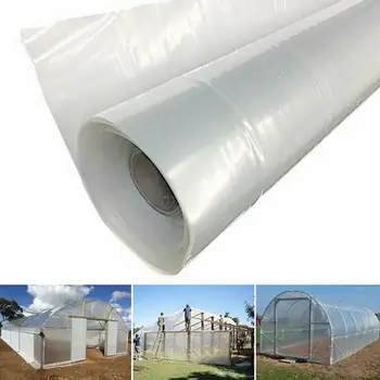 

0.04mm Vegetable Greenhouse Agricultural Cultivation Polythene Cover Clear Film Sheeting Waterproof Anti-UV Garden Protect Plant