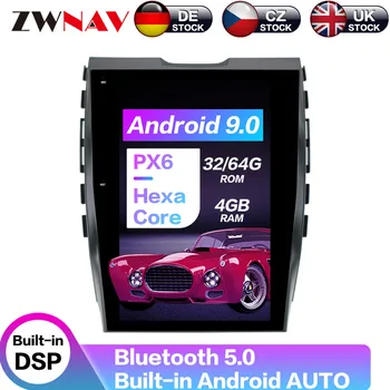 

Android 9 64+4G Tesla With DSP Carplay Car Multimedia Player Stereo For Ford EDGE 2015-2020 Auto Radio GPS Navigation