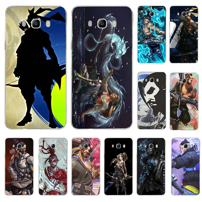 Hanzo Overwatchs OW Character Soft TPU Phone Case Slim Silicone for Samsung Galaxy A3 A5 A7 A8 A9 A9S 2016 2017 2018 Star Fundas |