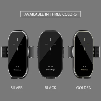 

A7 Upgraded Version Car Holder Wireless Charger 10W Fast Charge Infrared Automatic Sensing Mobile Phone Bracket Car Accessories