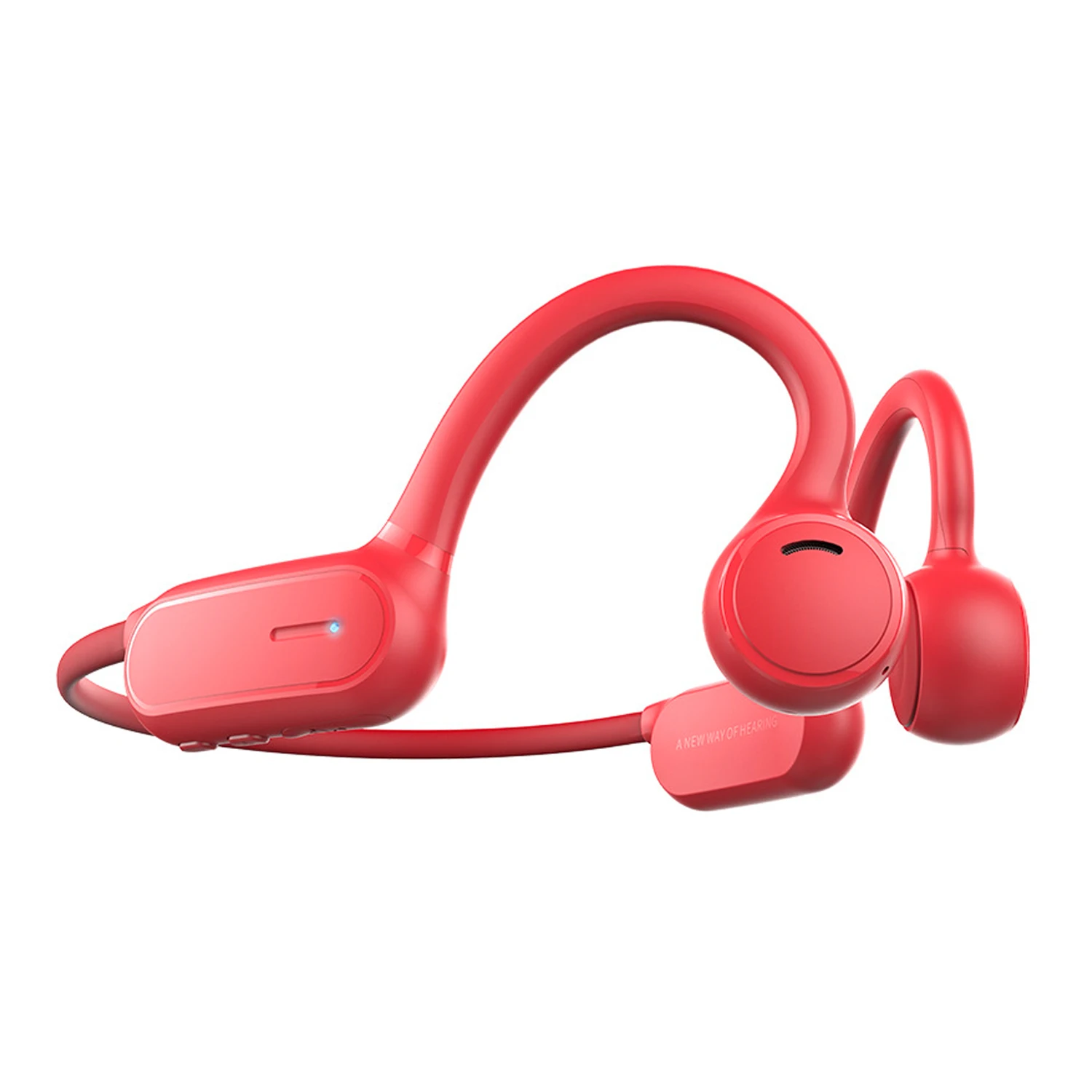 S. Носить AS1 костной проводимости наушники Bluetooth 5,0 громкой связи Открытый Спорт гарнитура Аудио гарнитура с микрофоном безопасности - Цвет: Красный