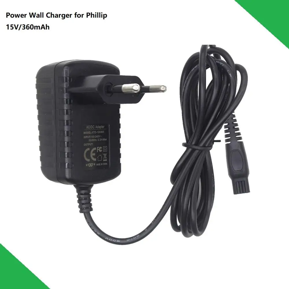 

Replacement Power Adapter Wall Charger for Phillip 15V 360mAh Power Supply Spare Parts