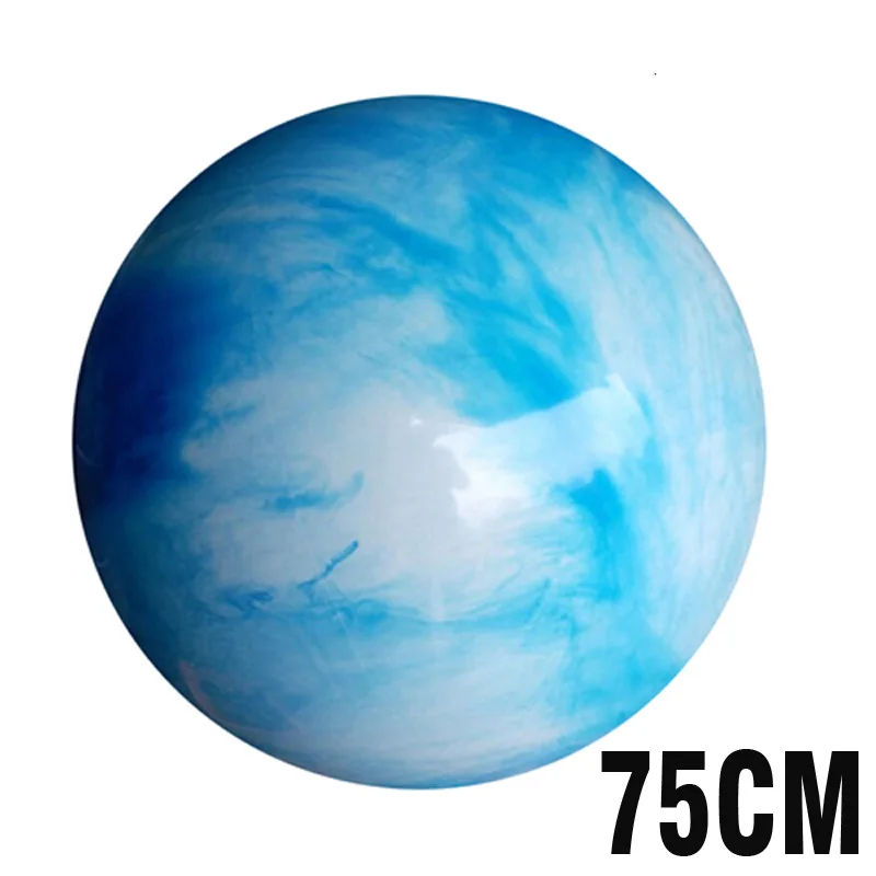 75CM C-Blue Мячи для йоги толстые облака цвет пилатес мяч для фитнеса гимнастический баланс Фитнес мяч упражнения тренировка мяч 55 см 65 см 75 см - Цвет: 75CM C-Blue
