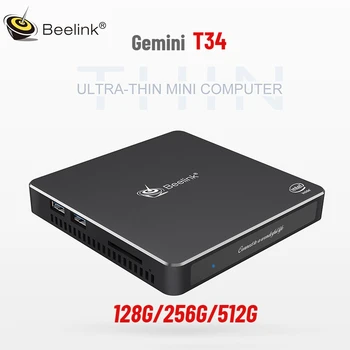 

Beelink T34 Mini PC Intel Apollo Lake J3455 8GB 128GB Dual Screen Display Windows 10 2.4G/5.8G WiFi 1000Mbps USB3.0 BT4.0