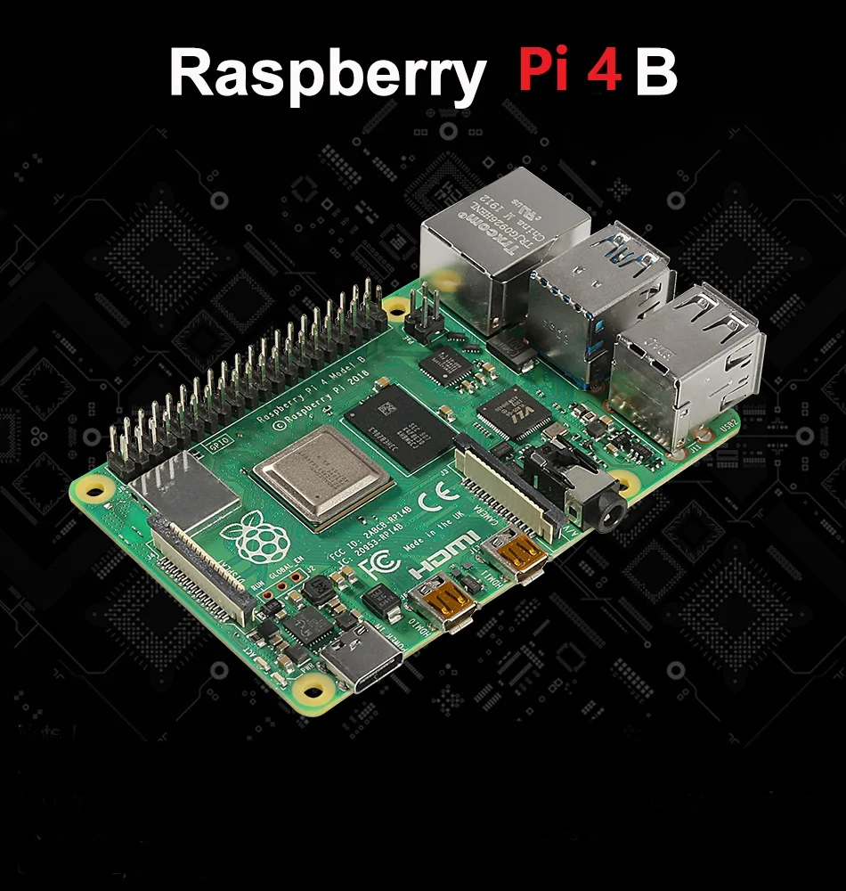 Raspberry Pi 4 Model B Модель с ОЗУ 1/2/4 ГБ четырёхъядерный процессор Bcm2711 Arm V8 1 5 ГГц