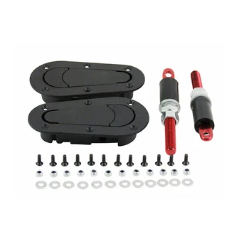 

A Pair Car Hood Lock Flush Latch Pin Kit Car Modified Hood Lock General Racing Car Auto Cover Lock with Keys