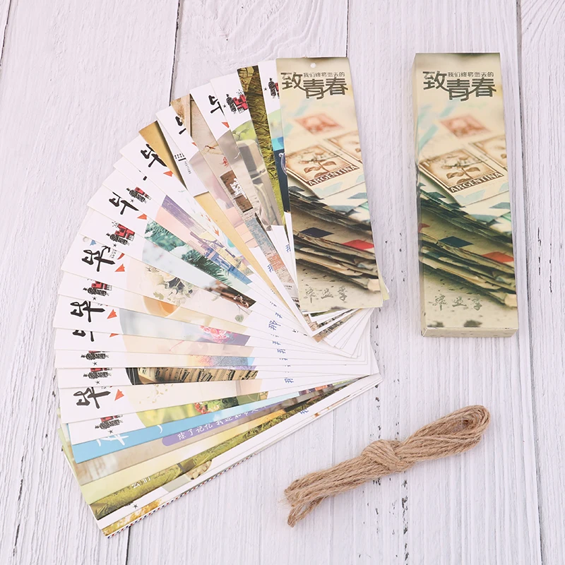Chinese Style Creative Bookmarks 30pcs/set (Solar Terms 24 pcs/set ) Variety Of Vintage Paper Bookmarks for Books HOT