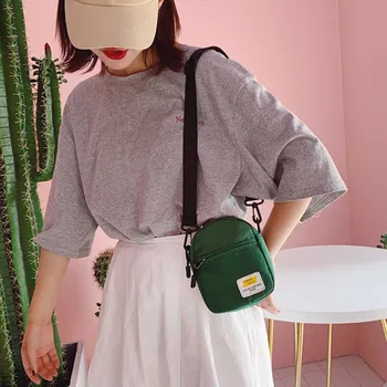 

Women Canvas Shoulder Bag Korean Style Harajuku Fashionable Casual Small Crossbody Bags Ladies Flap Handbag Bolso Mujer Purse