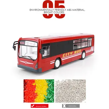

Electric Bus Plastic Fashion Hobby Model Car Alloy Cool Cultivate Interest Toy Car Music Novelty Light Remote Control Car