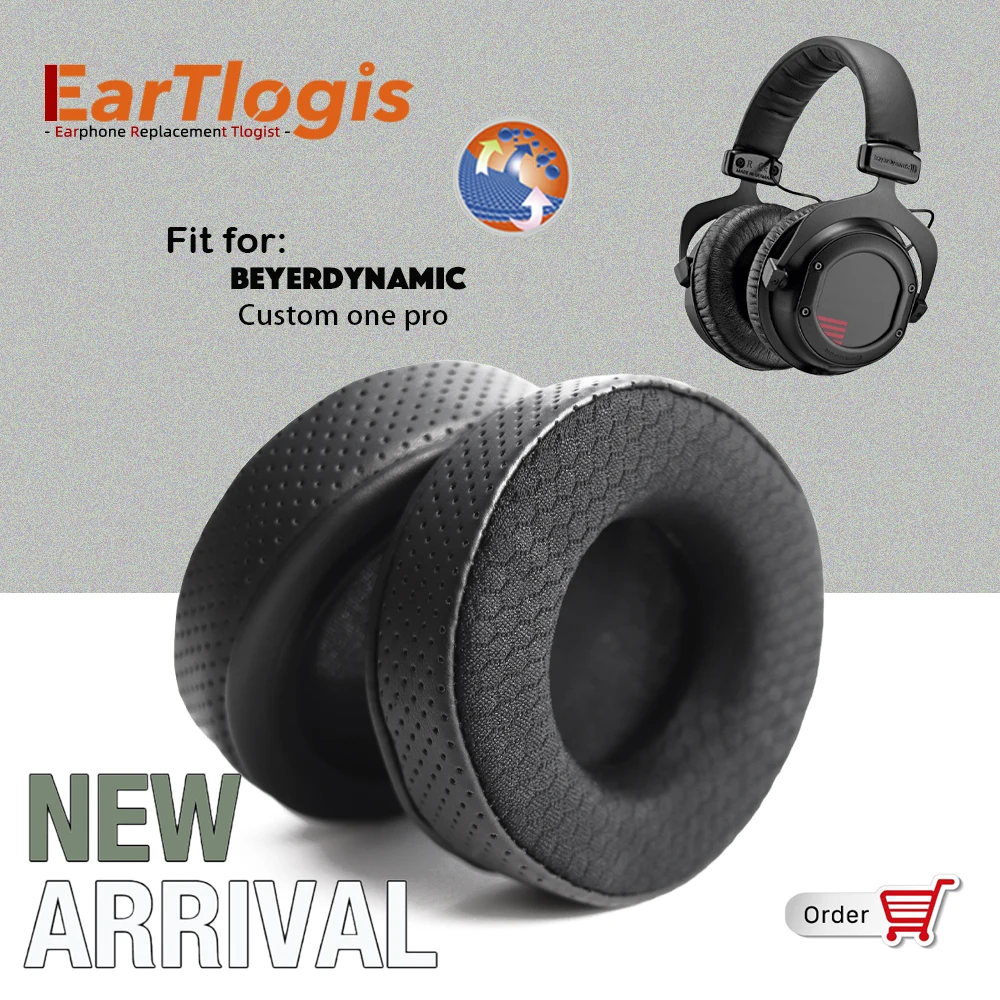 

EarTlogis New Arrival Replacement Ear Pads for Beyerdynamic Custom ONE PRO Headset Earmuff Cover Cushions Earpads