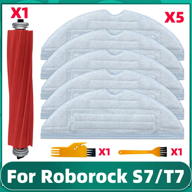 Xiaomi Roborock S7 Max / T7S Plus / G10 Replacement Parts Main Side Brush Hepa Filter Mop Dust Bag Cover Vacuum Cleaner Kits Set V