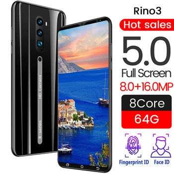 

Rino3 Pro Full Large-screen 5.72 Inch Mobile Phone 8GB RAM Undefined Smartphone 2020 Newest Version Network Free Shipping