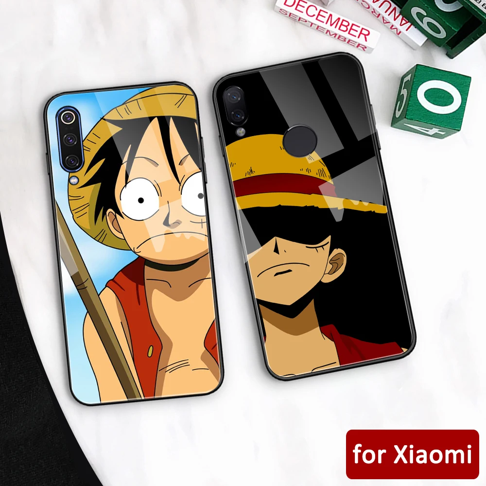 Стеклянный чехол для xiaomi K30 с изображением обезьяны D luffy mi 6 6x Red Note 5 7 8 pro Max 3 play k20