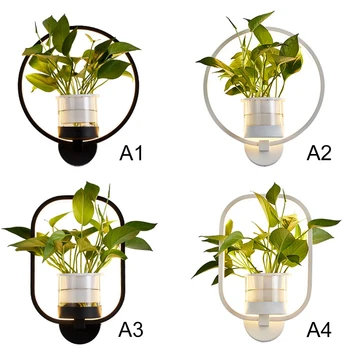 

Simple Modern Aisle Wall Lamp Nordic Plant Wall Lights Innovative Bedside Bedroom Lamp Wedding Staircase Living Room