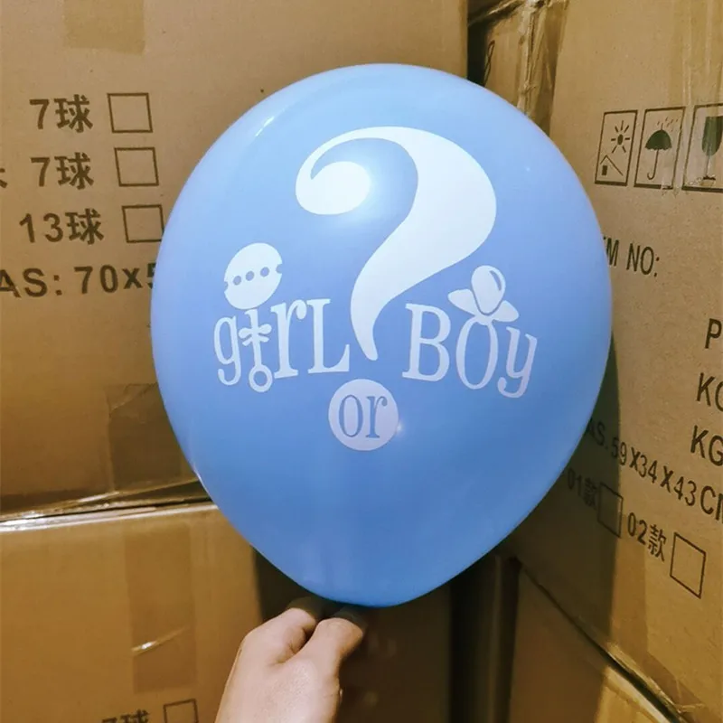 Mongolfiera baby shower boy o girl punto interrogativo 22 pollici