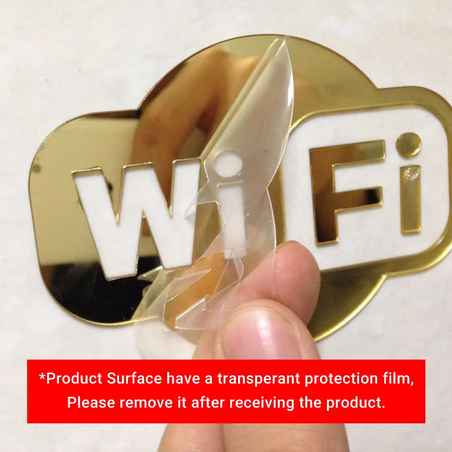 Наклейка с Wi Fi знаком для стеклянной двери кофейни ресторана гостиницы офиса
