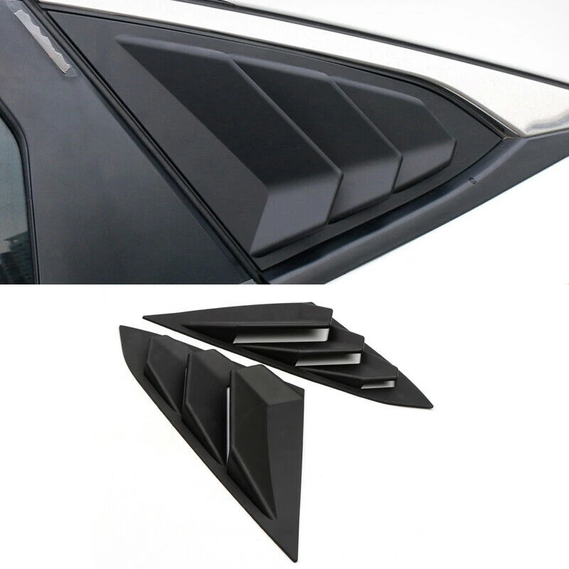 Для Honda Civic- матовый черный заднее стекло жалюзи крышка отделка