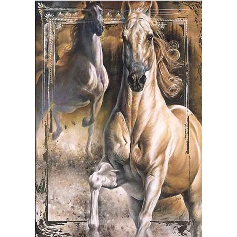 

Diamond painting animal diamond embroidery DIY cross stitch painting horse diamond mosaic rhinestone home decoration