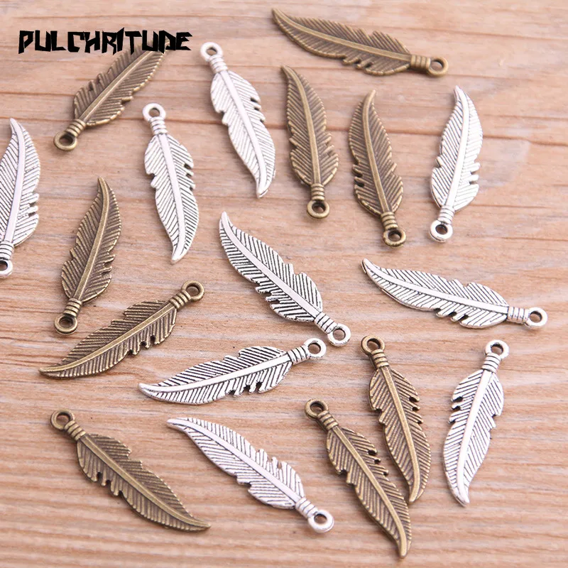 30pcs Silver Alloy Hollow Leaves Charms Pendants DIY Jewelry Making Findings