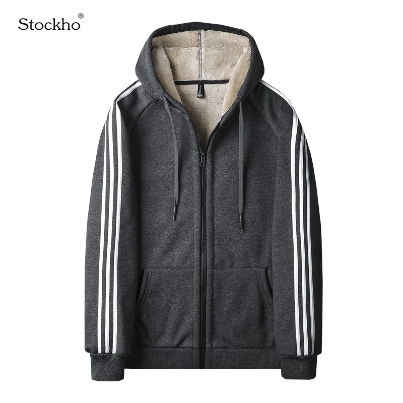 Men Winter Jacket Fashion Lamb Wool Hooded Sweater Men Plus Fleece Hooded Sports Jacket Winter Warm Sports Top European Size winter new women s fashion european and american casual versatile trendy lamb wool cotton jacket