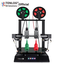 TENLOG – imprimante 3D TL D3 PRO, avec 7 pièces TMC2209, double extrudeuse BMG indépendante, haute température 300 degrés, buse d'alimentation 600W 