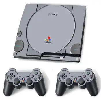 

PS1 Style Skin Sticker Decal for PS3 Slim PlayStation 3 Console and Controllers Skins Stickers