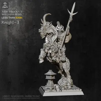 

60mm Resin Figure Model Kit Kylin Beast Warrior self-assembled Model S0V9