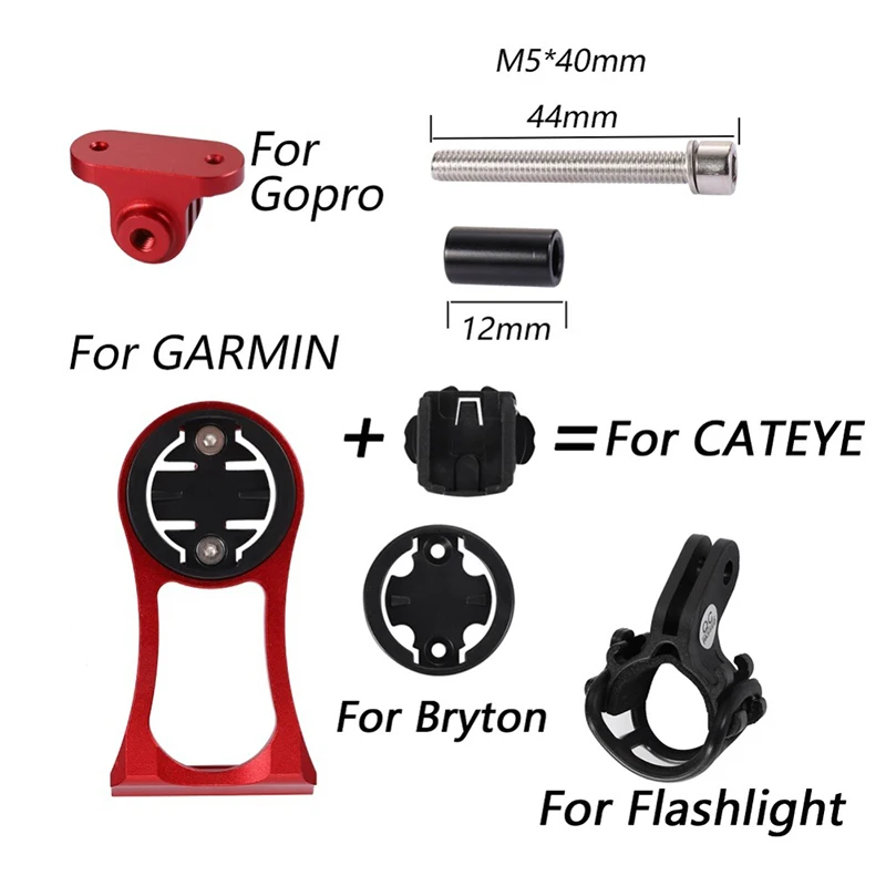 Suporte Avançado De Bicicleta Para GPS Garmin Edge Bryton Cateye E Câmera Gopro I.506497402