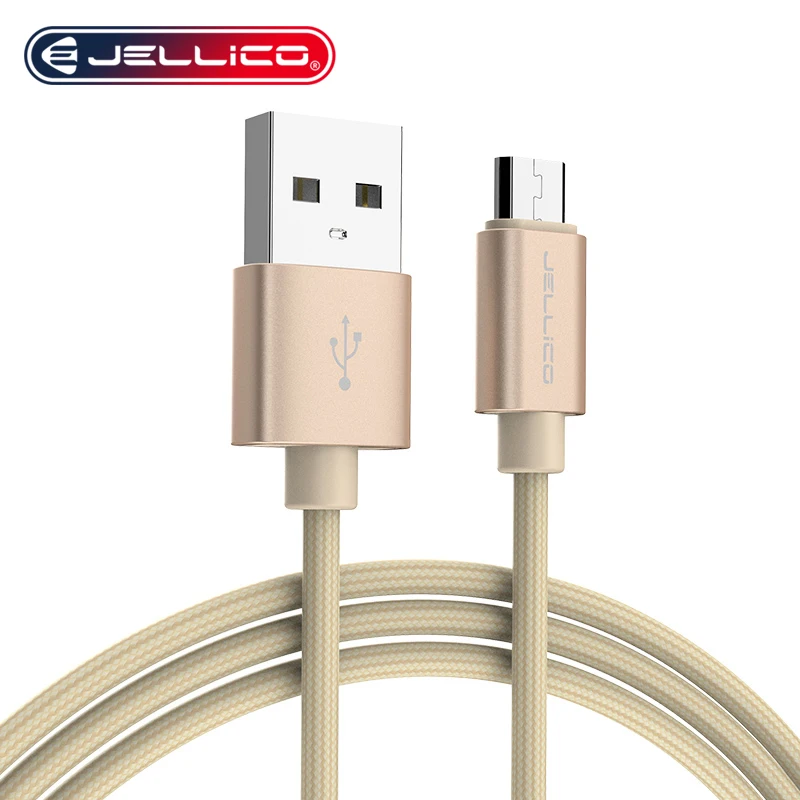 Jellico телефонный кабель 3.1A Micro USB кабель для быстрой зарядки для huawei Xiaomi samsung LG Andriod Microusb Кабели для мобильных телефонов - Цвет: Gold