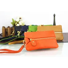 Стиль женский многофункциональный ключ из натуральной кожи кошелек модная простая монета багажная сумка производители оптом