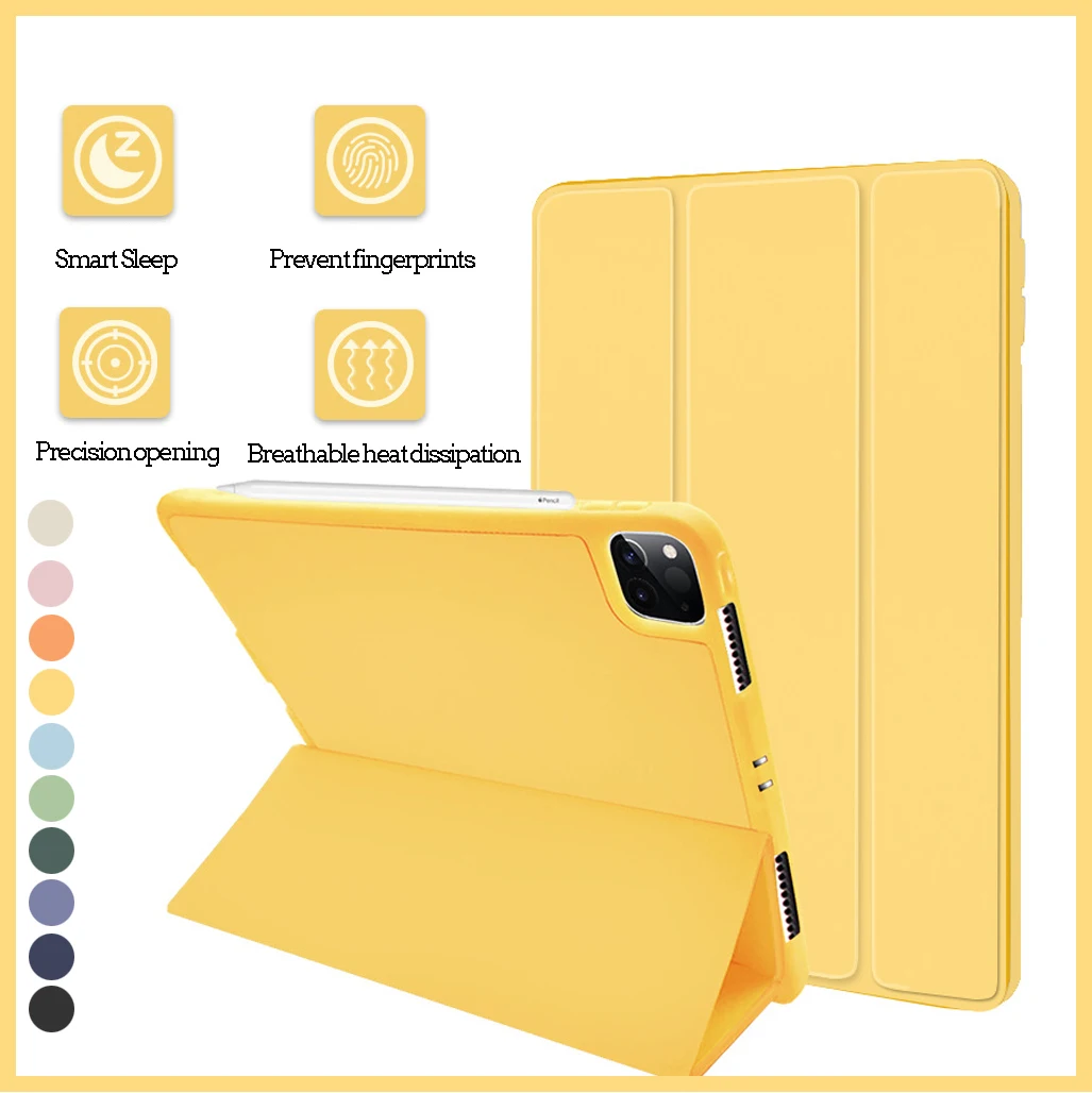 Caixa de Lápis para Ipad Pro 11 Case 2023 2023 Mini Funda Ipad 9th Geração Case Ipad ar Case ar 9.7 Mini Funda