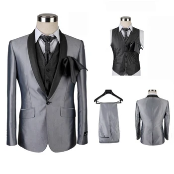 Botun Blanco Blazer Solapa Novio Esmoquin Padrinos De Boda Hombre Trajes De Graduaciun Chaqueta Pantalones Chaleco Buy At The Price Of 103 00 In Aliexpress Com Imall Com