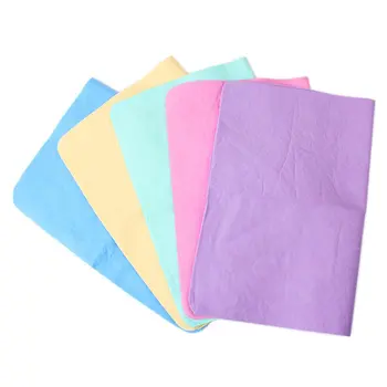 

Random Color newMagical Auto Care Suede PVA Deerskin Chamois Towels Car Cleaning Cham Towel Wash Cloth Sponge Super absorbent