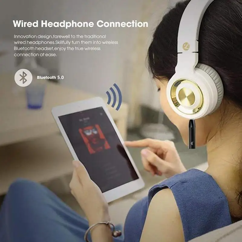 Беспроводной Bluetooth 5,0 приемник адаптер 3,5 мм разъем для автомобиля стерео музыка аудио Bluetooth приемник Aux гарнитура адаптер Комплект K5E8
