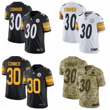 Все сшитые Питтсбург качественные мужские футболки Steelers James Conner