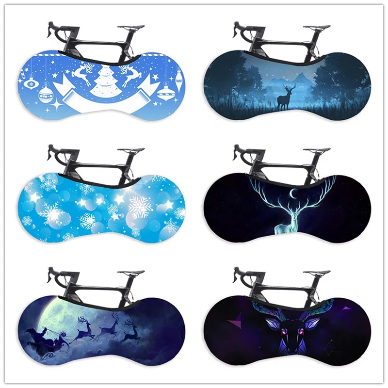 

Christmas Bicycle Protective Cover Scratch-proof Storage Bag Outdoor Anti-dust Wheels Frame Cover Bike Accessories