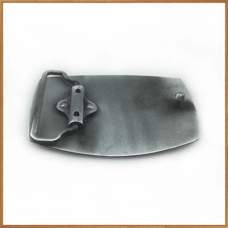 Пряжка для ремня BuckleClub Мужская прямоугольная с оловянной отделкой ширина 4 см