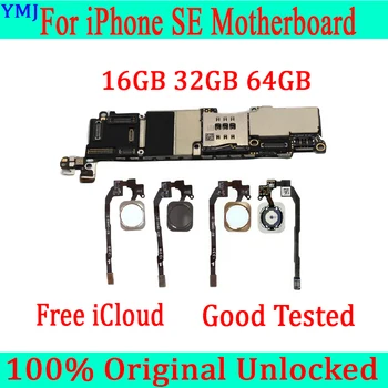 

16GB 32GB 64GB with Touch ID for iphone SE Motherboard,Original unlocked for iphone 5SE SE Mainboard with IOS System,Good Tested
