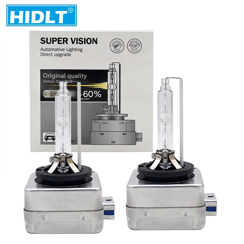 HIDLT 2PCS New OEM 35W D8S Xenon HID Bulbs 4300K 5000K 8000K 6000K D8S HID Xenon Lamp Car Headlight Replacement D8S Bulb (1)