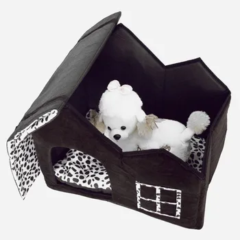 

Super Soft British Style Pet House Cat Bed Dogs Beds Nest House for Dog Sofa Warming Dogs House Winter Kennel for Puppy Size M