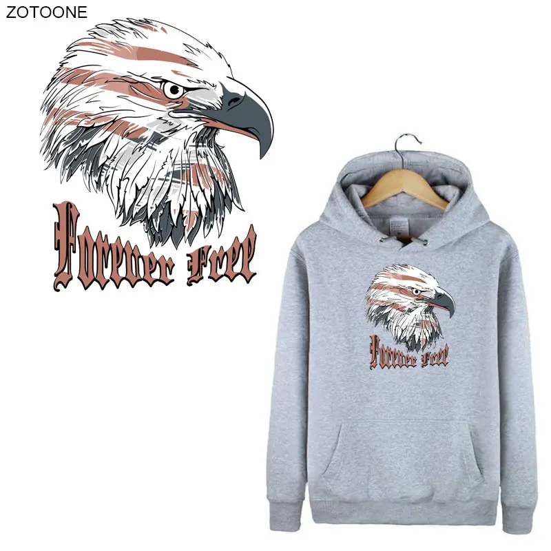 ZOTOONE Eagle Head Patches Iron on Animal Patch for Clothes Handmade Sticker Kids Heat Transfers Applications DIY Appliques | Дом и сад