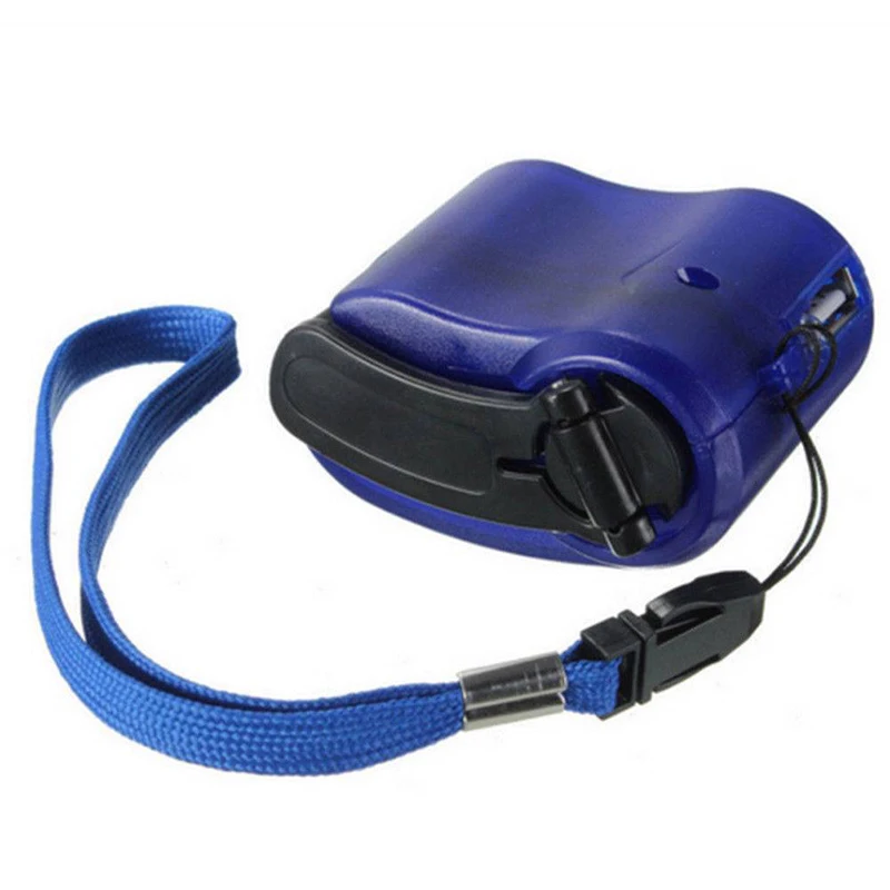 

Portable Hand Crank Wind Up USB Cell Phone Emergency Charger Outdoor Charging
