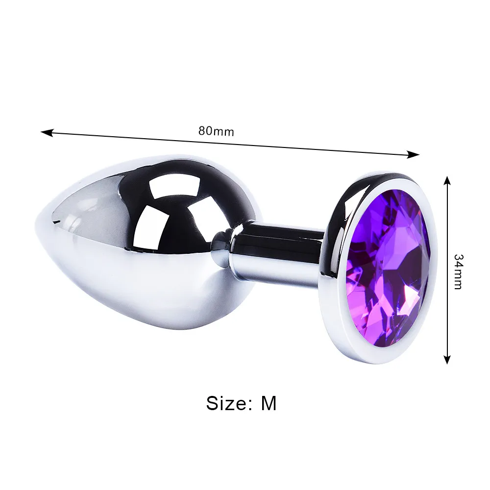 Plug anal, jouets sexuels, mini-jouets sexuels de forme ronde, métal inoxydable, bout en acier lisse, petite queue, gode femme/homme, produits intimes_voghion.com