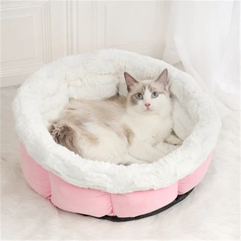 

Round Super Soft Dog Bed Warm Plush Cat Mat Dog Beds for Large Dogs Puppy Bed House Nest Cushion Pet Product Accessories